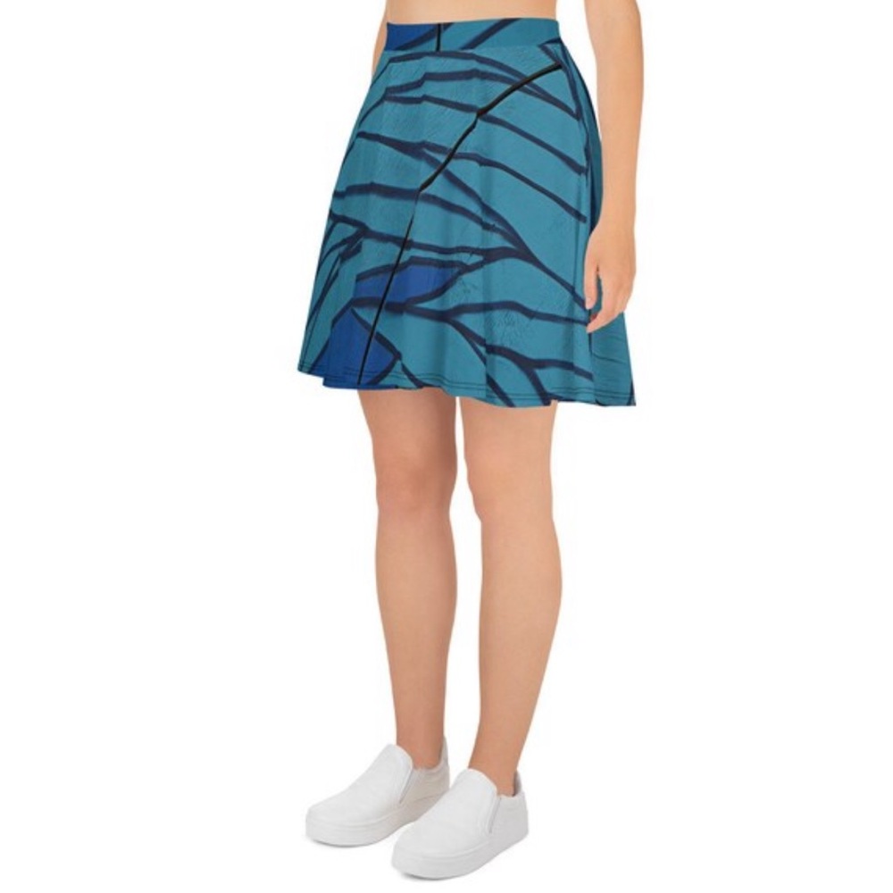 ‼️LAST ONE‼️Blue Hair Graffiti Skater Skirt